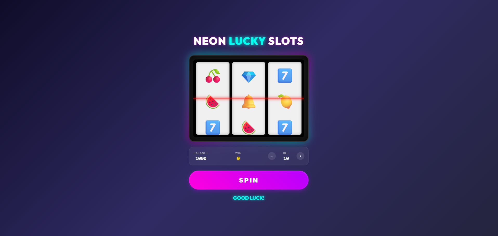 Neon Lucky Slots